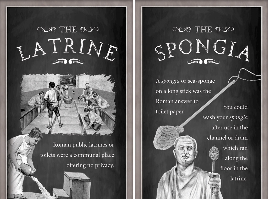 trompe-l’œil murals, tiling effects and friezes produced for the three museum restrooms