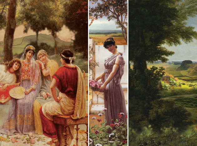 trompe-l’œil murals, tiling effects and friezes produced for the three museum restrooms