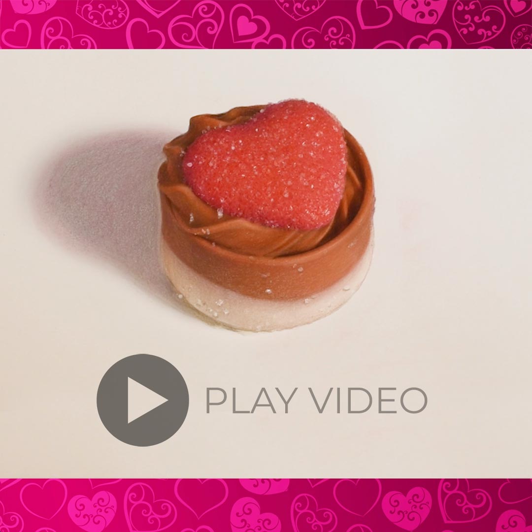 Strawberry Heart Valentine's Day Instagram post