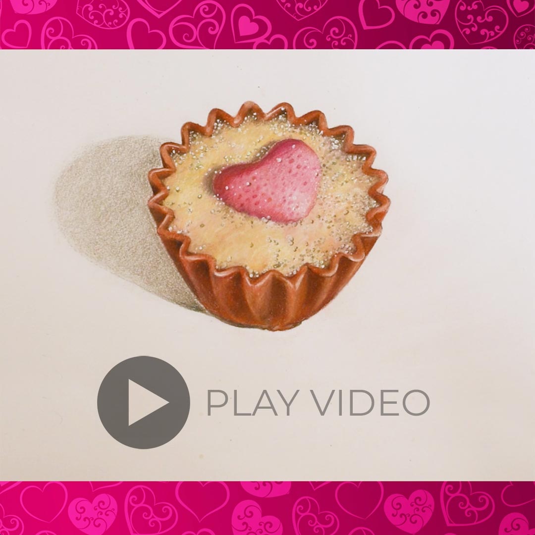 Strawberry Heart Valentine's Day Instagram post