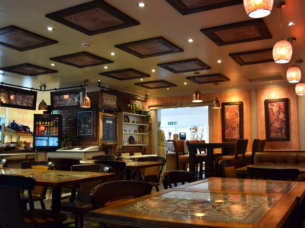 vindolanda coffee ahop and restaurant interior